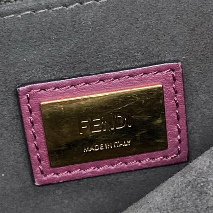 Fendi Handbag Peekaboo Iconic Medium 8bn290 Bordeaux Leather