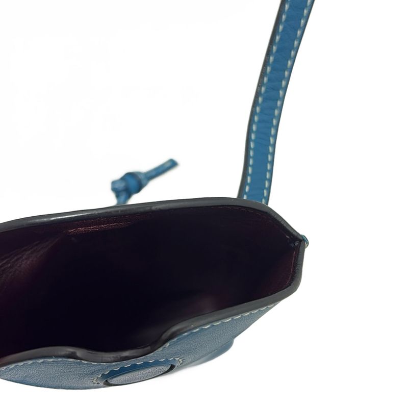 Loewe Shoulder Bag - Blue Smartphone Pochette Leather