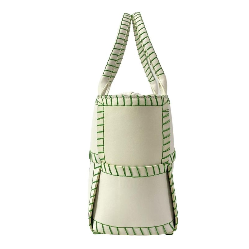 Bottega Veneta Tote Bag Small The Arco Tote White X Green Leather