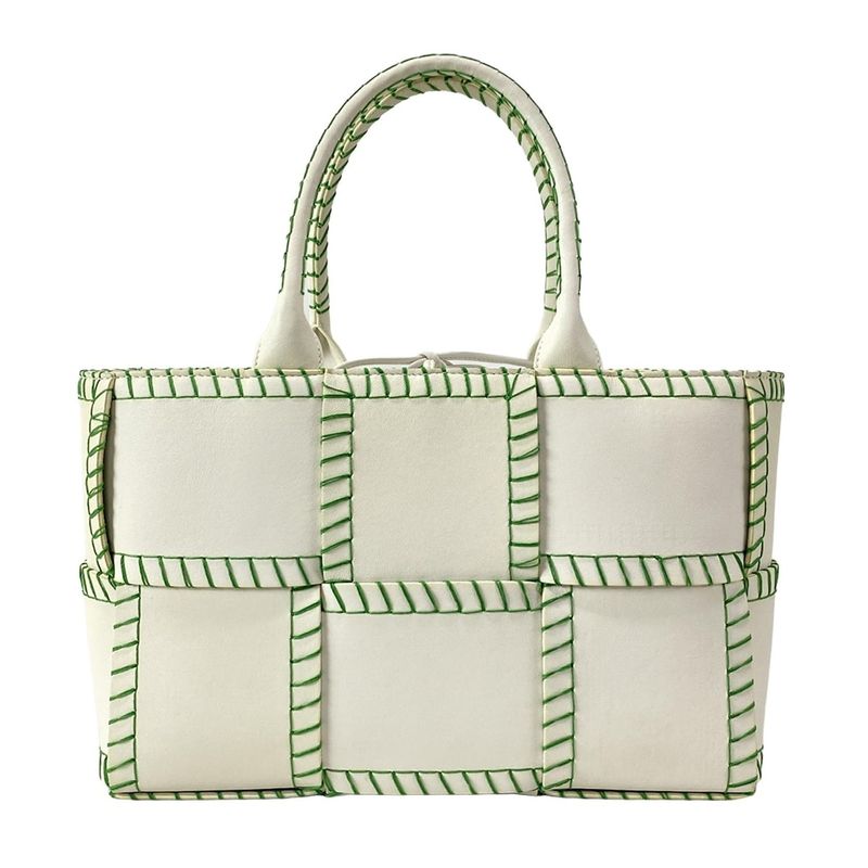 Bottega Veneta Tote Bag Small The Arco Tote White X Green Leather