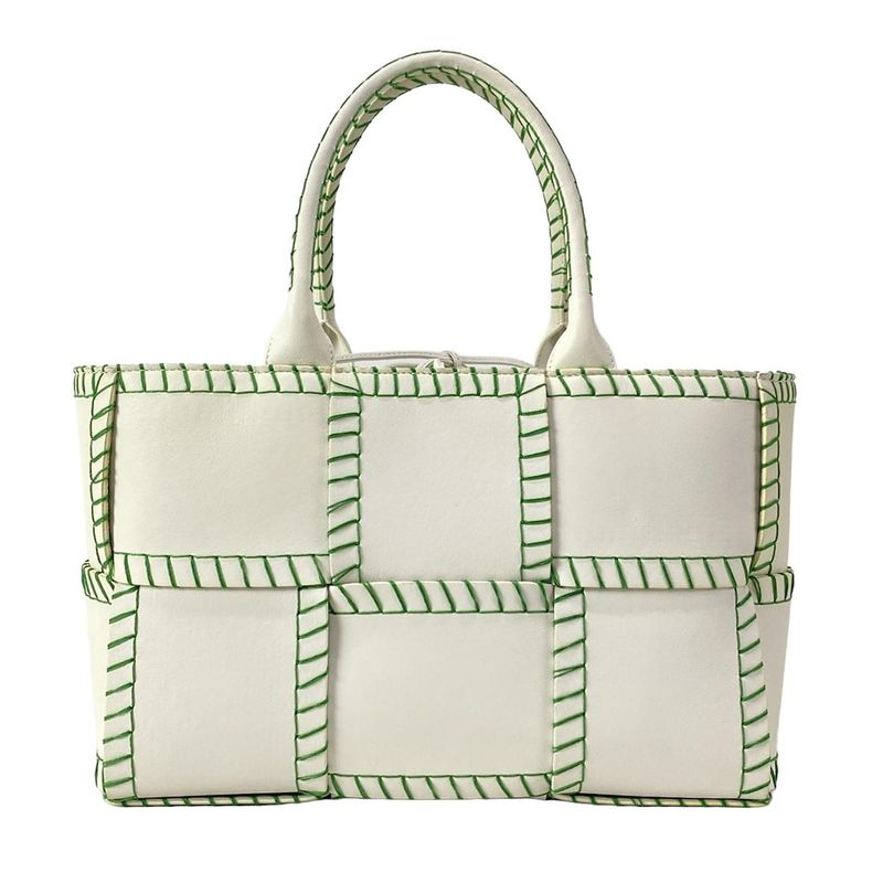 Bottega Veneta Tote Bag Small The Arco Tote White X Green Leather