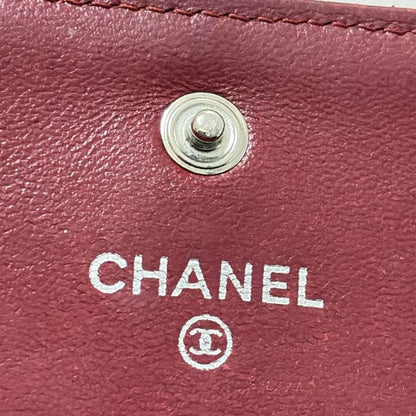 Chanel Long Wallet Matelasse Bordeaux Silver Hardware Lambskin