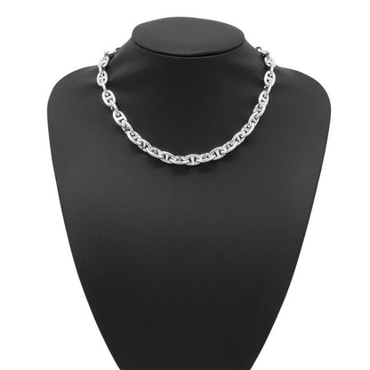 Hermes Necklace Chaine D'ancre PM 43 Links Silver