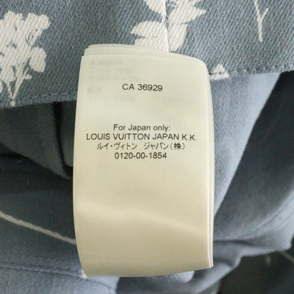 Louis Vuitton 22aw Dna Leaf All-Over Pattern Denim Jacket Blue/white Rm222q Nf1