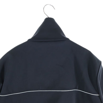 Prada 19ss Zip Up Track Jacket with Rubber Logo Patch Black Sjc553 S191 1m03