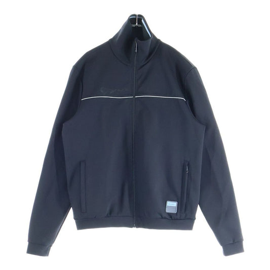 Prada 19ss Zip Up Track Jacket with Rubber Logo Patch Black Sjc553 S191 1m03