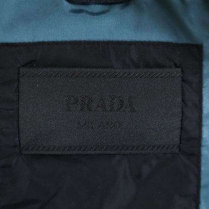 Prada 19ss Zip Up Track Jacket with Rubber Logo Patch Black Sjc553 S191 1m03