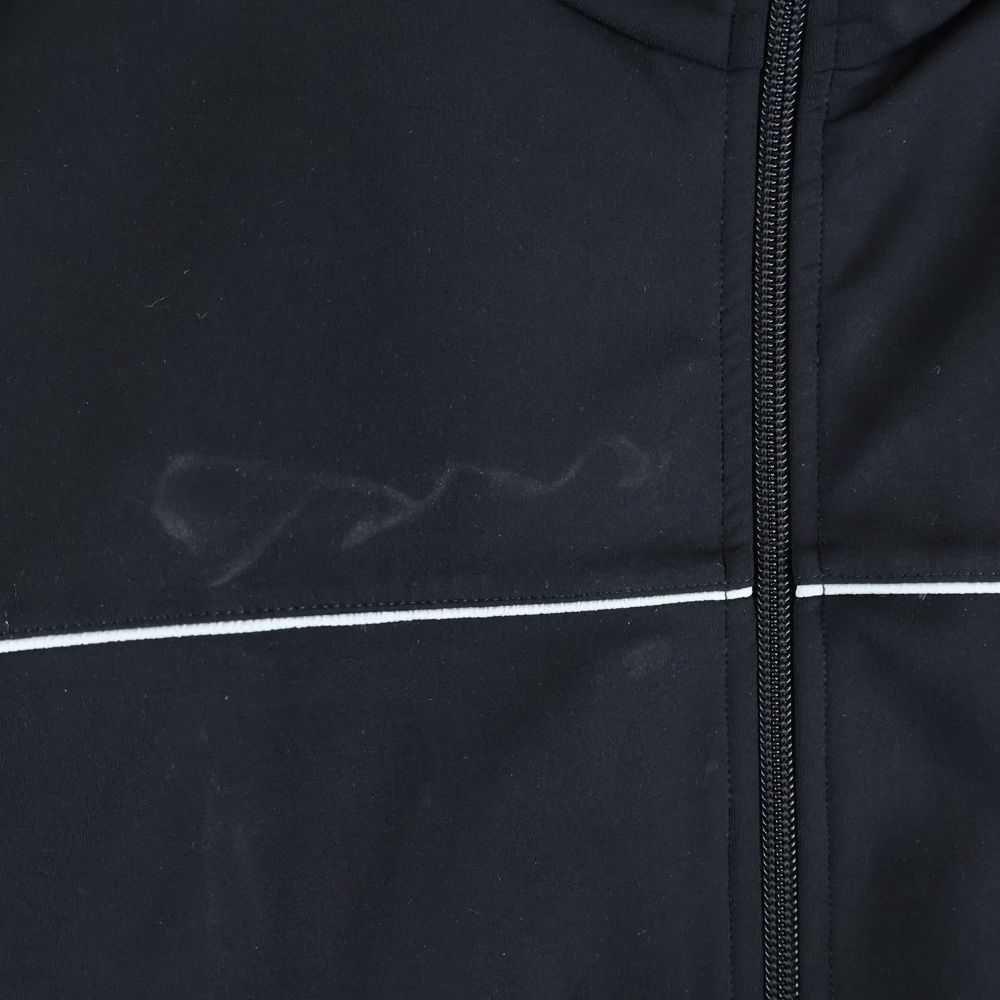 Prada 19ss Zip Up Track Jacket with Rubber Logo Patch Black Sjc553 S191 1m03