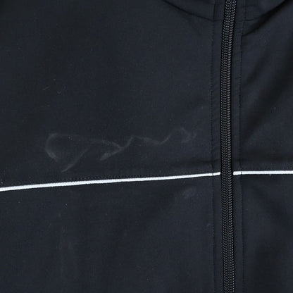 Prada 19ss Zip Up Track Jacket with Rubber Logo Patch Black Sjc553 S191 1m03