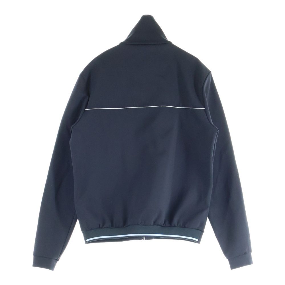 Prada 19ss Zip Up Track Jacket with Rubber Logo Patch Black Sjc553 S191 1m03