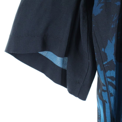 Celine Sunset Print Loose Haw Aiian Short Sleeve Shirt Rayon Black/blue