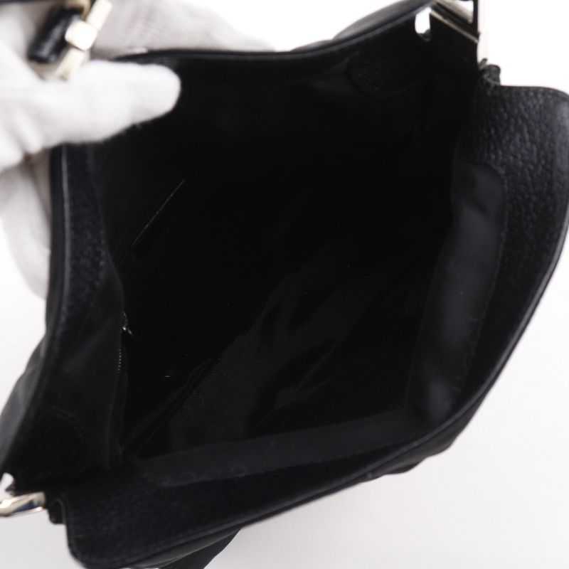 Gucci Jackie 001.3734.200047 Nylon Canvas Black Women's Shoulder Bag