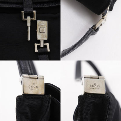 Gucci Jackie 001.3734.200047 Nylon Canvas Black Women's Shoulder Bag