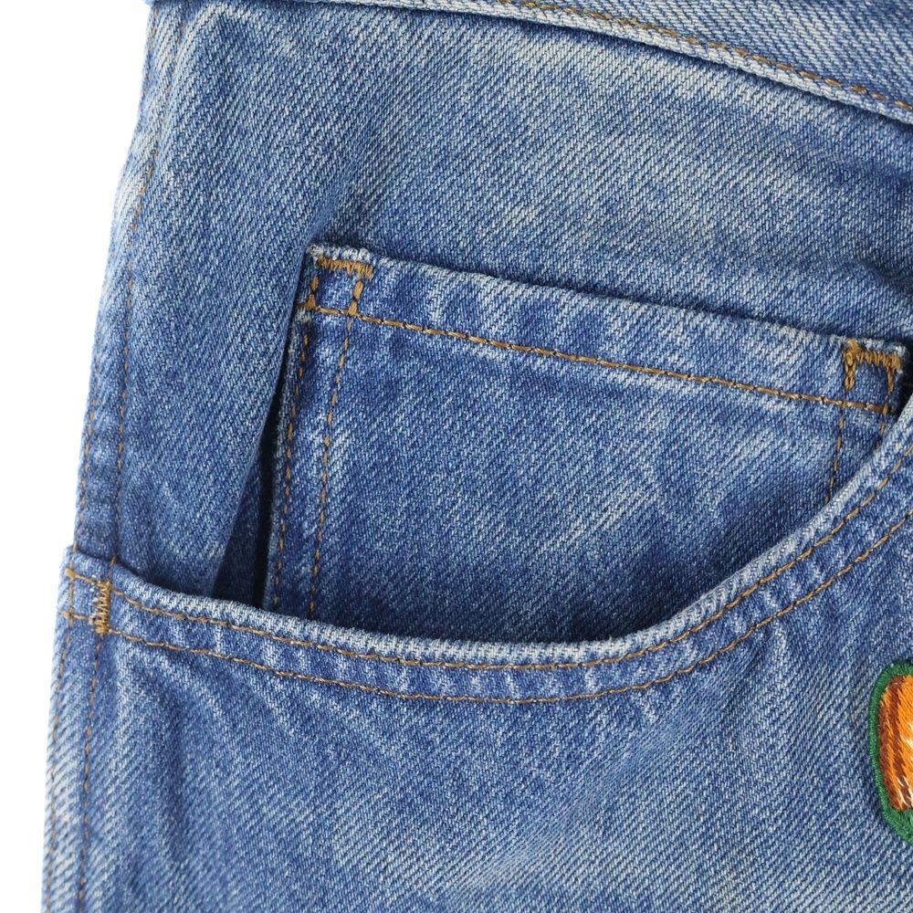 Gucci 17aw Snake Embroidery Denim Pant Snake Embroidery Denim Pants Embroidery