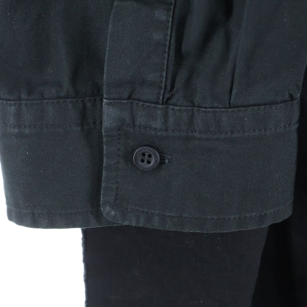 Balenciaga Button Down Cargo Shirt Blouson Black