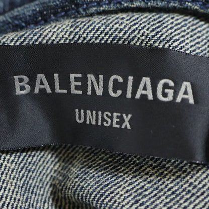 Balenciaga 24ss Earrings Processed Oversize D Denim Jacket Indigo