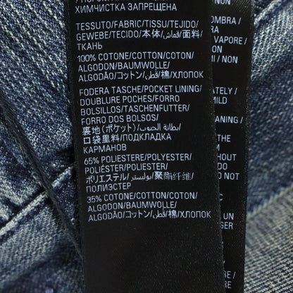 Balenciaga 24ss Earrings Processed Oversize D Denim Jacket Indigo