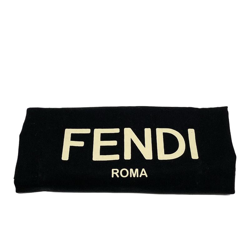 Fendi Tote Bag Bugs 7va367 Black X Yellow Leather