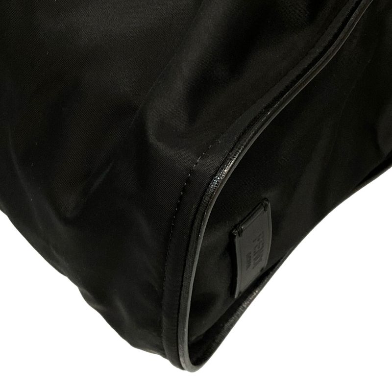 Fendi Tote Bag Bugs 7va367 Black X Yellow Leather