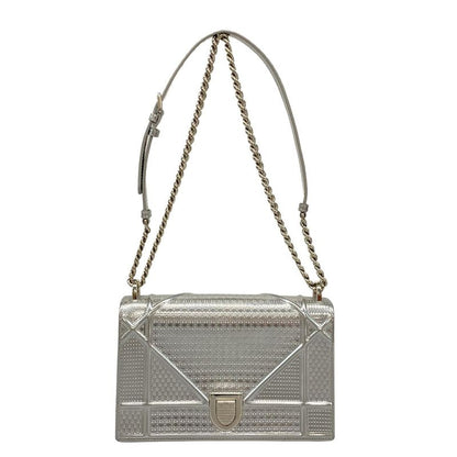 Dior Christian Dior Shoulder Bag Dior Ama Micro Cannage Silver Chain Shoulder