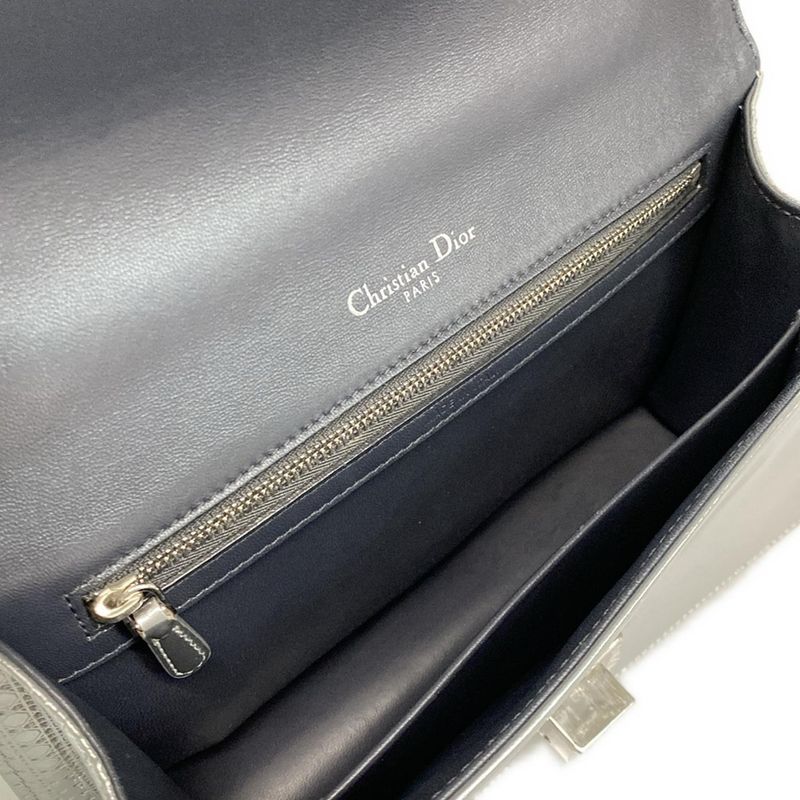 Dior Christian Dior Shoulder Bag Dior Ama Micro Cannage Silver Chain Shoulder