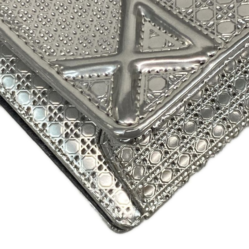 Dior Christian Dior Shoulder Bag Dior Ama Micro Cannage Silver Chain Shoulder