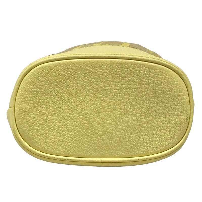 Gucci Shoulder Bag Jumbo GG Mini Bucket Bag 550620 Light Yellow Drawstring