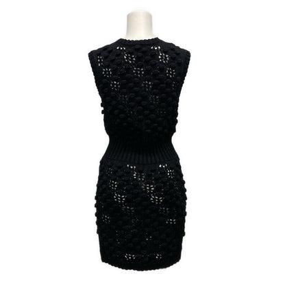 Chanel Dress Size 34 S Women's - P56248 Black Sleeveless Knit Cotton
