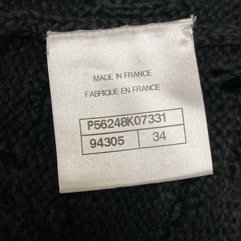 Chanel Dress Size 34 S Women's - P56248 Black Sleeveless Knit Cotton