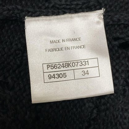 Chanel Dress Size 34 S Women's - P56248 Black Sleeveless Knit Cotton