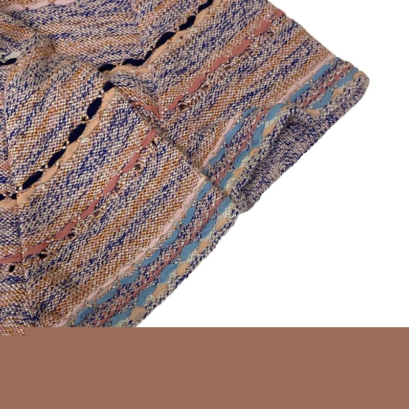 Chanel Dress Size 34 S Women's - P58550 Pink X Blue X Multi Knit Tweed Short