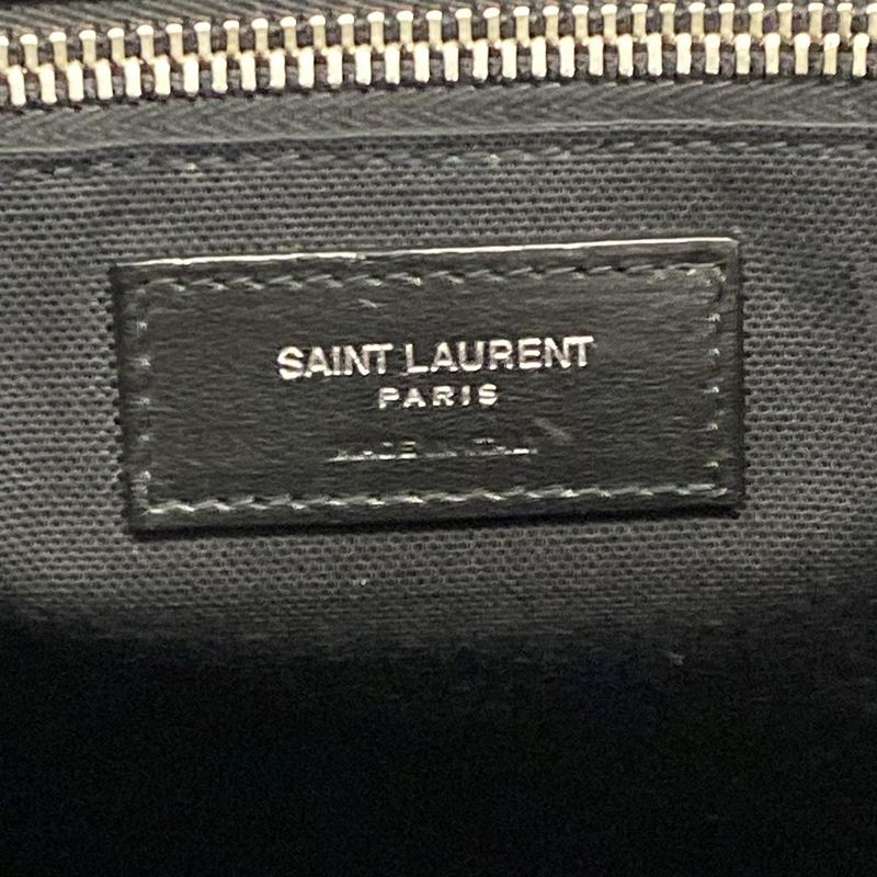 Saint Laurent Paris Tote Bag North South Rive Gauche 632539 Black X Dark Gray