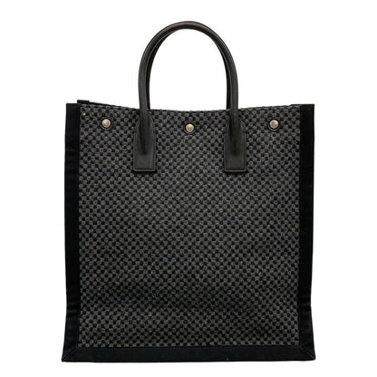 Saint Laurent Paris Tote Bag North South Rive Gauche 632539 Black X Dark Gray