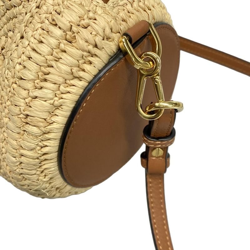 Loewe Shoulder Bag Bracelet Pouch Beige X Brown