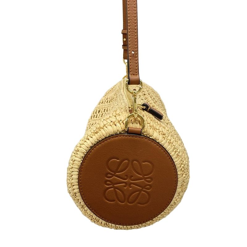 Loewe Shoulder Bag Bracelet Pouch Beige X Brown