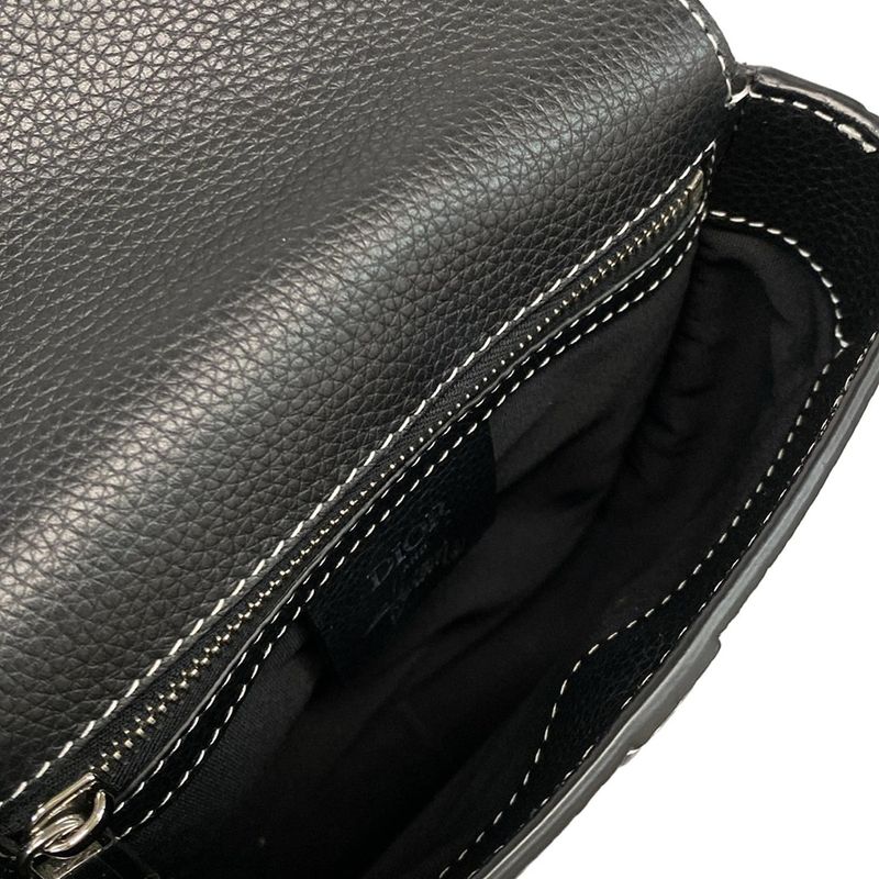 Dior Christian Dior Shoulder Bag Saddle Bee Pouch Black Dior And Shawn Bee