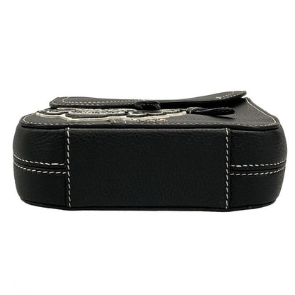 Dior Christian Dior Shoulder Bag Saddle Bee Pouch Black Dior And Shawn Bee