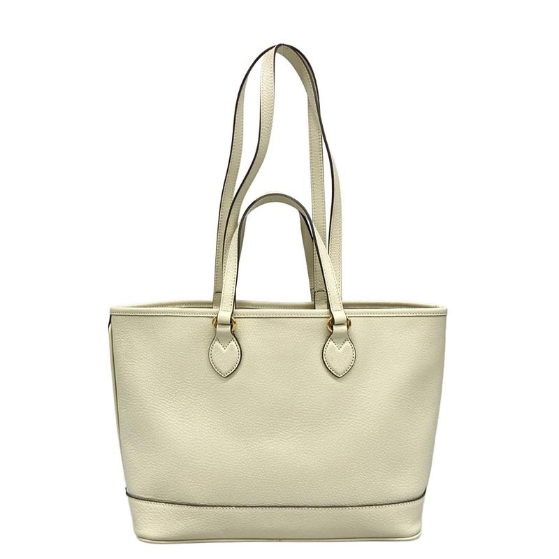 Gucci Tote Bag Ggmarmont 765043 Ivory 2way Leather