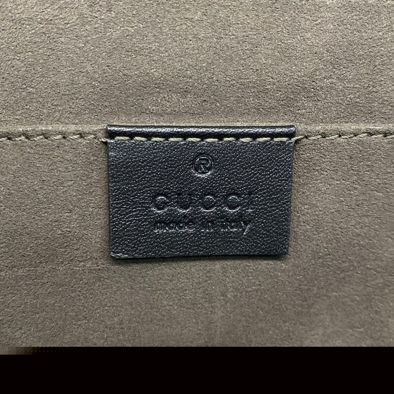 Gucci Clutch Bag GG Kaleido Supreme Canvas Portfolio 406725 Beige X Dark Brown