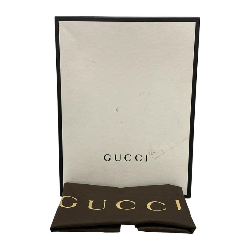 Gucci Clutch Bag GG Kaleido Supreme Canvas Portfolio 406725 Beige X Dark Brown