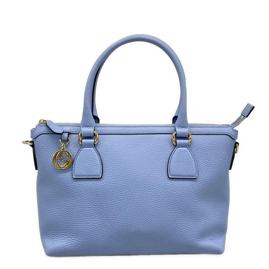 Gucci Handbag - 449656 Light Blue Leather