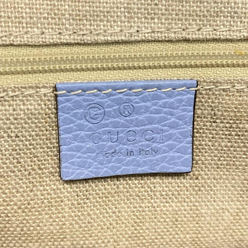 Gucci Handbag - 449656 Light Blue Leather