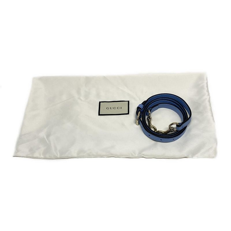 Gucci Handbag - 449656 Light Blue Leather