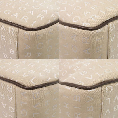 Bvlgari Logomania Canvas Beige Business Bag Handbag 2083 Bvlgari