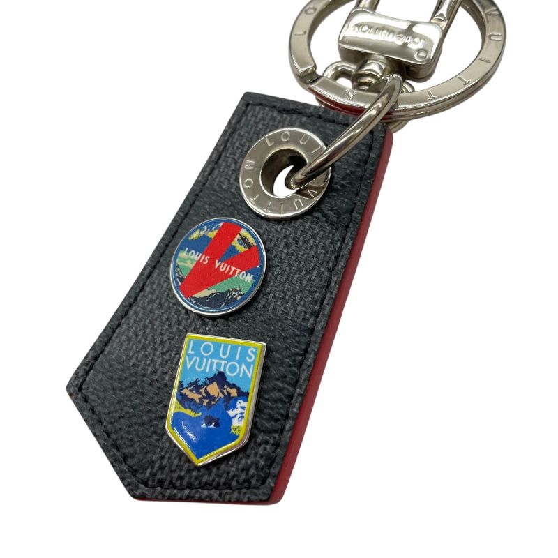 Em1250 Louis Vuitton M63770 Key-ring Damier Graphite Small Et Chappe