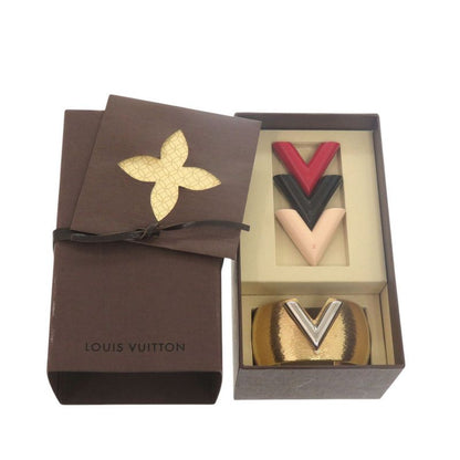 Louis Vuitton Cuff Essential V Colorama Bangle M68031 Metal Gold Bracelet LV