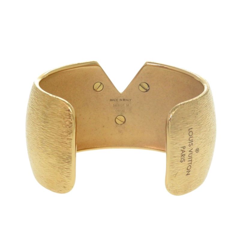 Louis Vuitton Cuff Essential V Colorama Bangle M68031 Metal Gold Bracelet LV