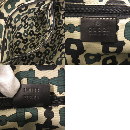 Gucci Abbey Guccissima 13078 One Shoulder Bag Leather Black Handbag Black 0282