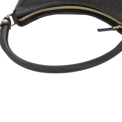 Gucci Abbey Guccissima 13078 One Shoulder Bag Leather Black Handbag Black 0282