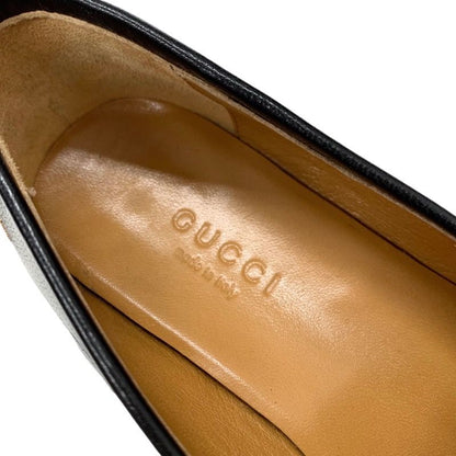 Gucci Loafers Leather Shoes Flat Shoes Horsebit Bee Star Embroidery Leather